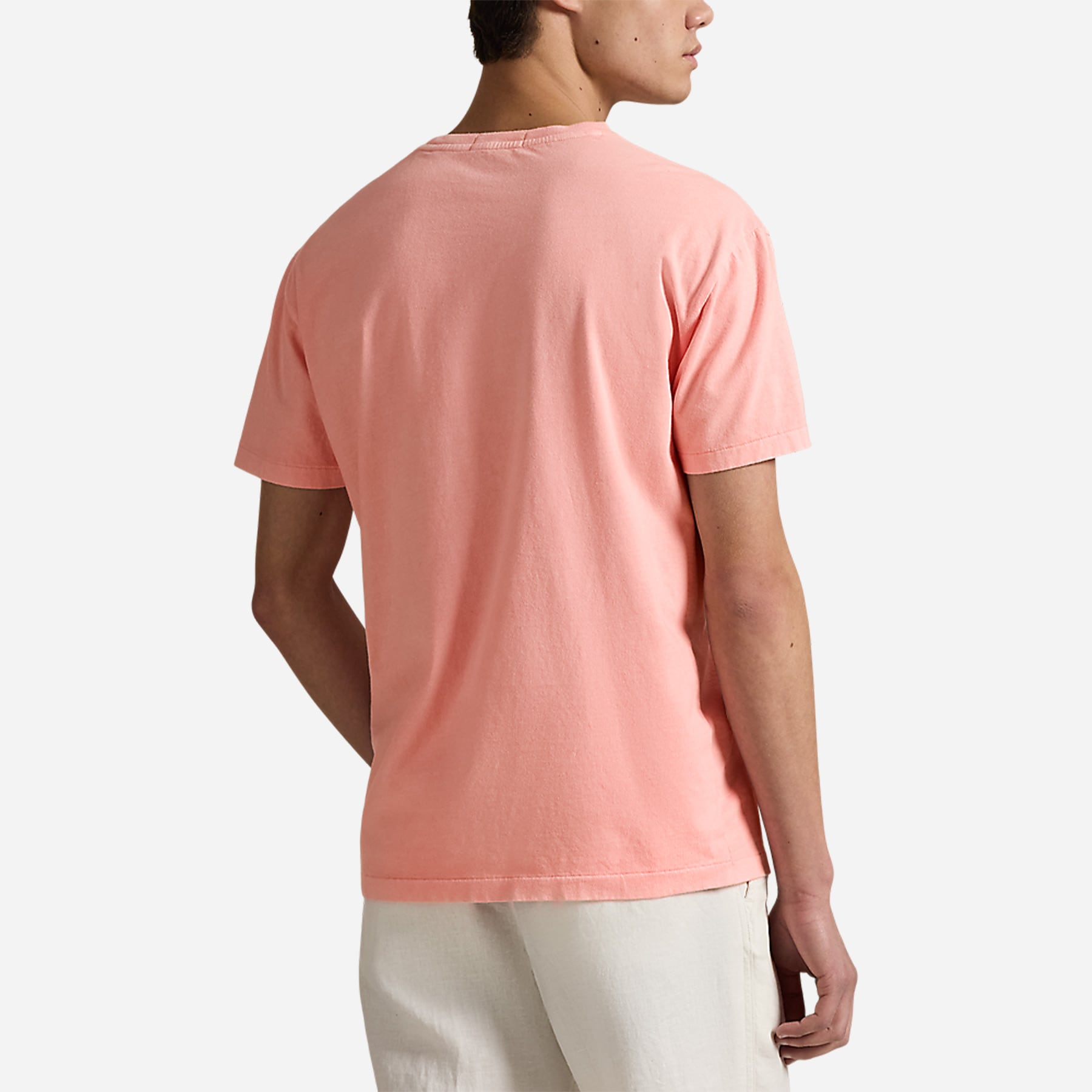 Custom Slim Mineral-Dyed Pocket T-Shirt - Rose