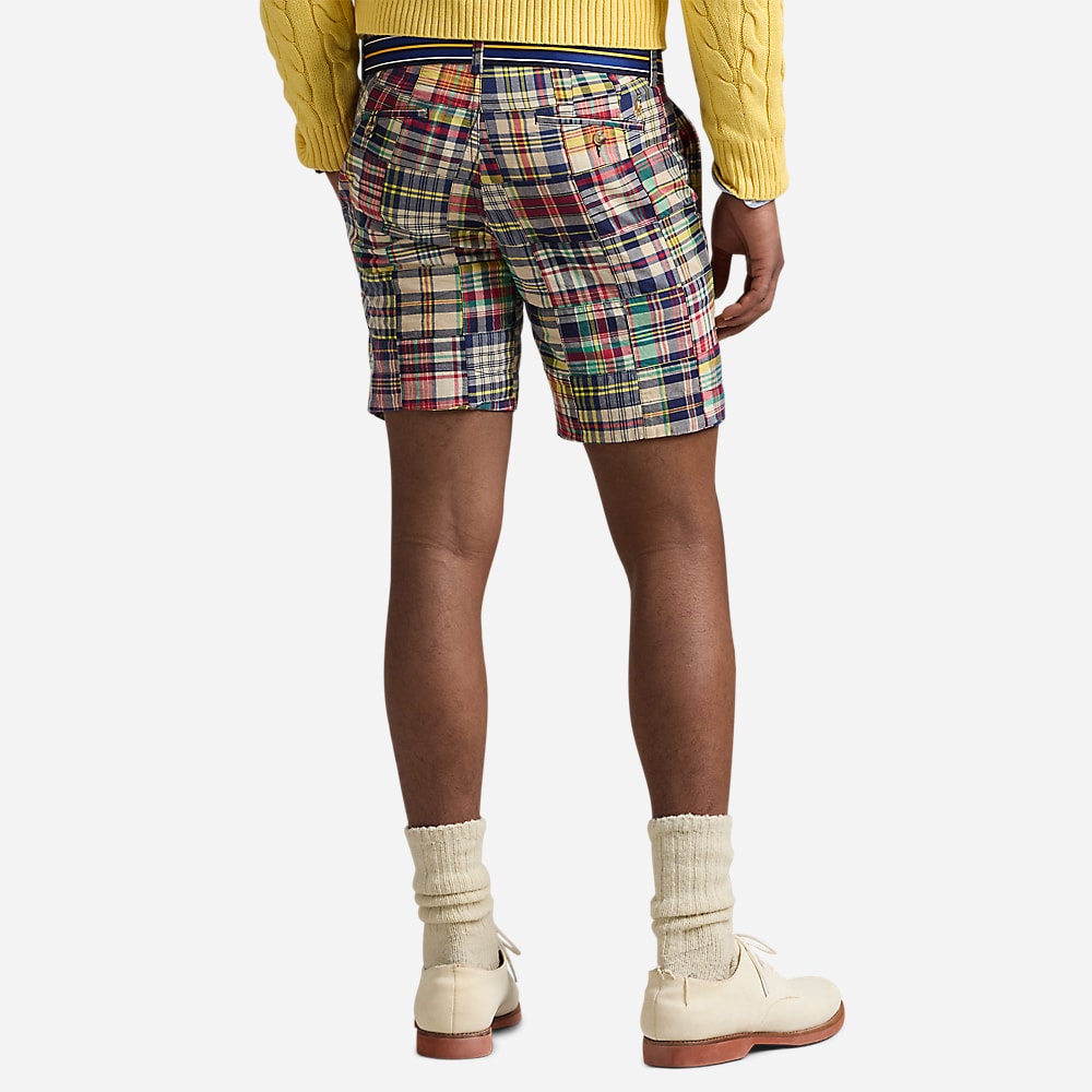 Straight Patchwork Madras Short - Madras Patchwork