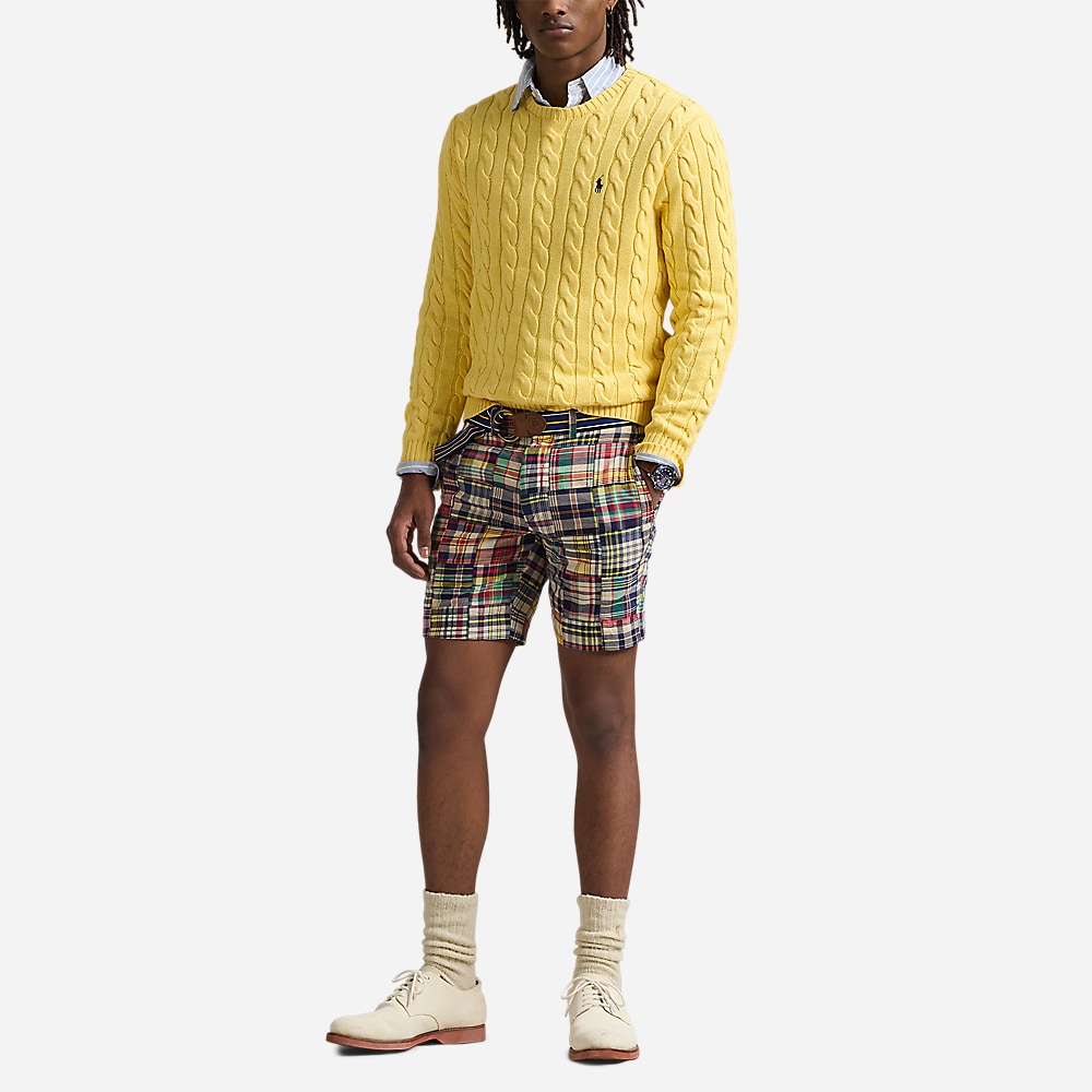 Straight Patchwork Madras Short - Madras Patchwork