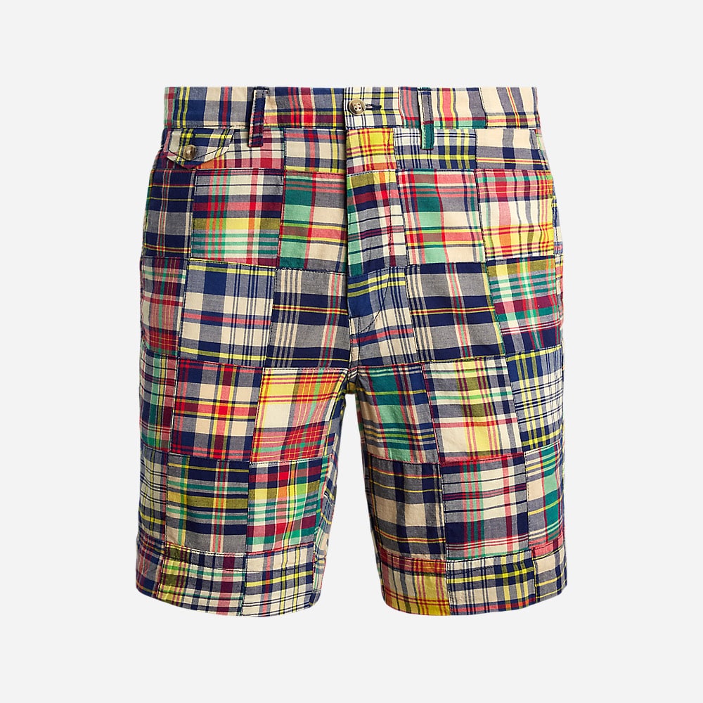 Straight Patchwork Madras Short - Madras Patchwork