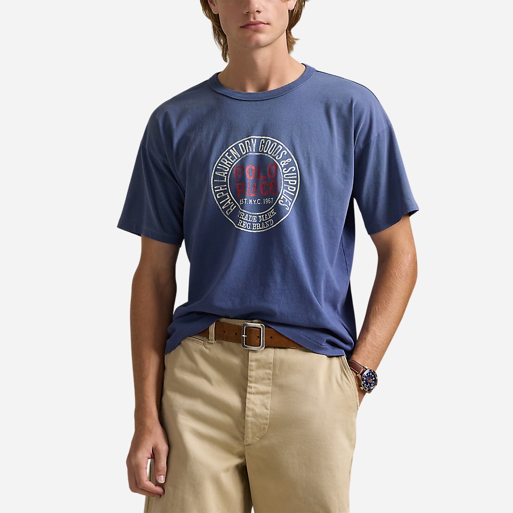 Classic Fit Jersey Graphic T-Shirt - Old Royal