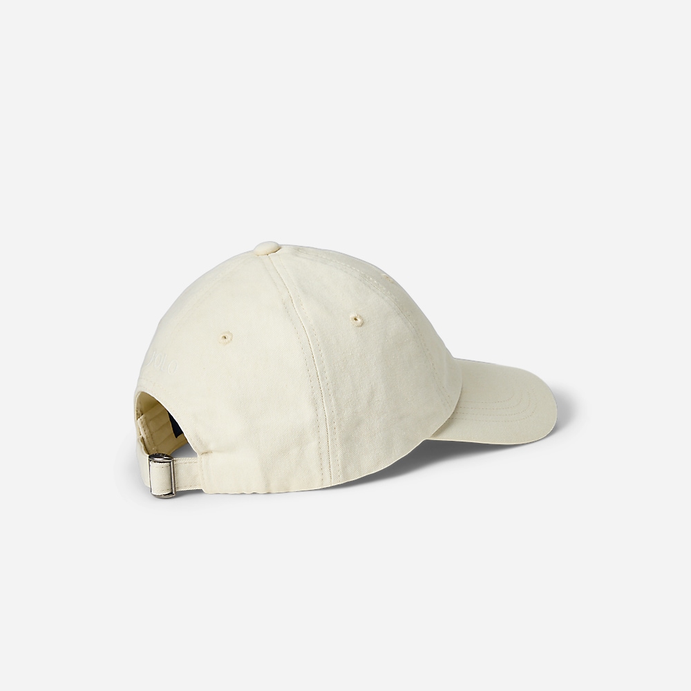 Mineral-Dyed Twill Ball Cap - Natural