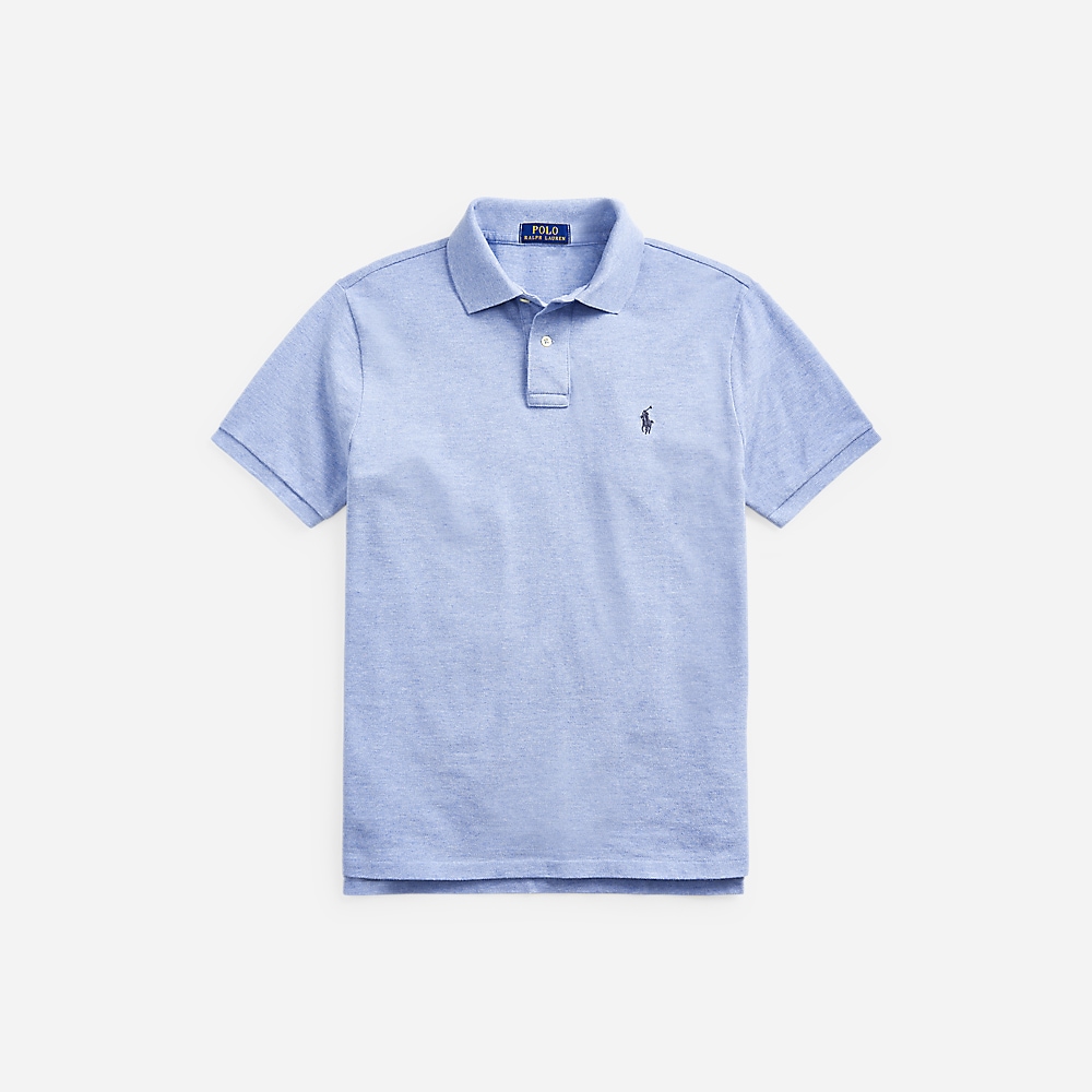 The Iconic Mesh Polo Shirt - Isle Heather