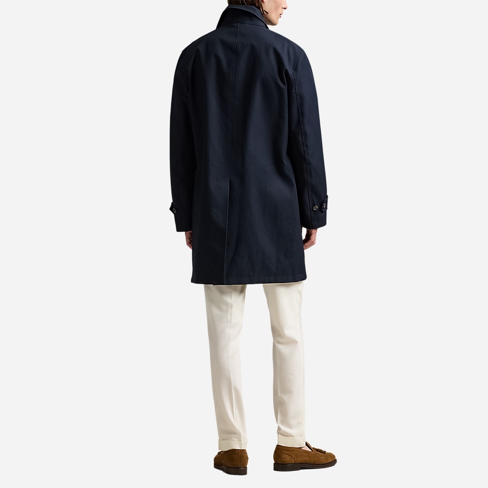 Gabardine Walking Coat - Navy
