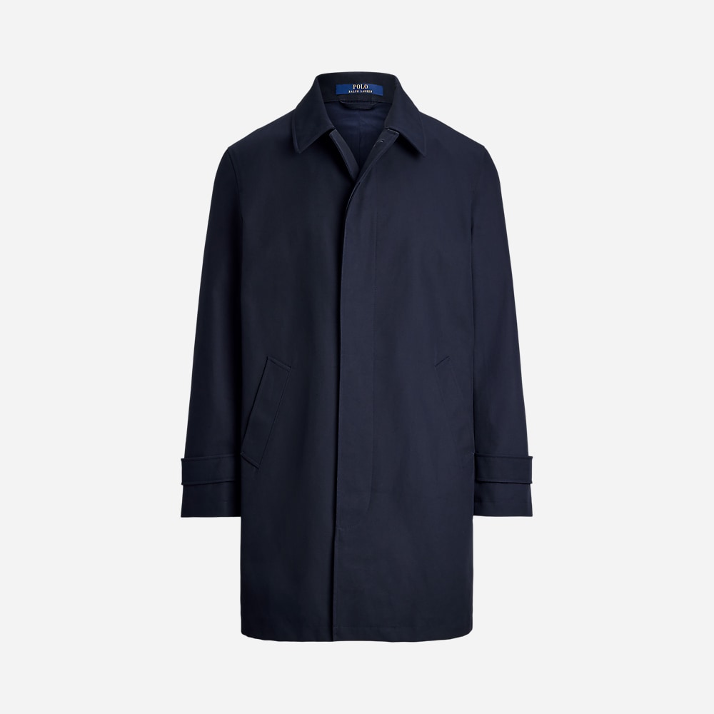 Gabardine Walking Coat - Navy