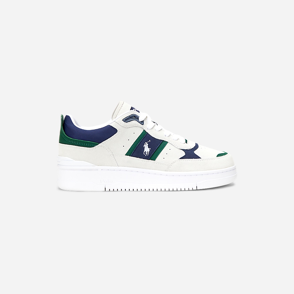 Masters Sport Suede Sneaker - Bianco/Navy/Green