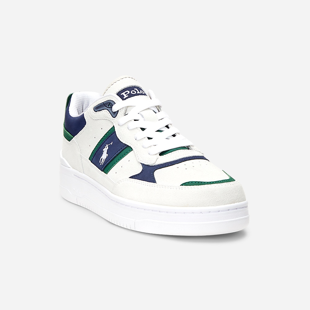 Masters Sport Suede Sneaker - Bianco/Navy/Green