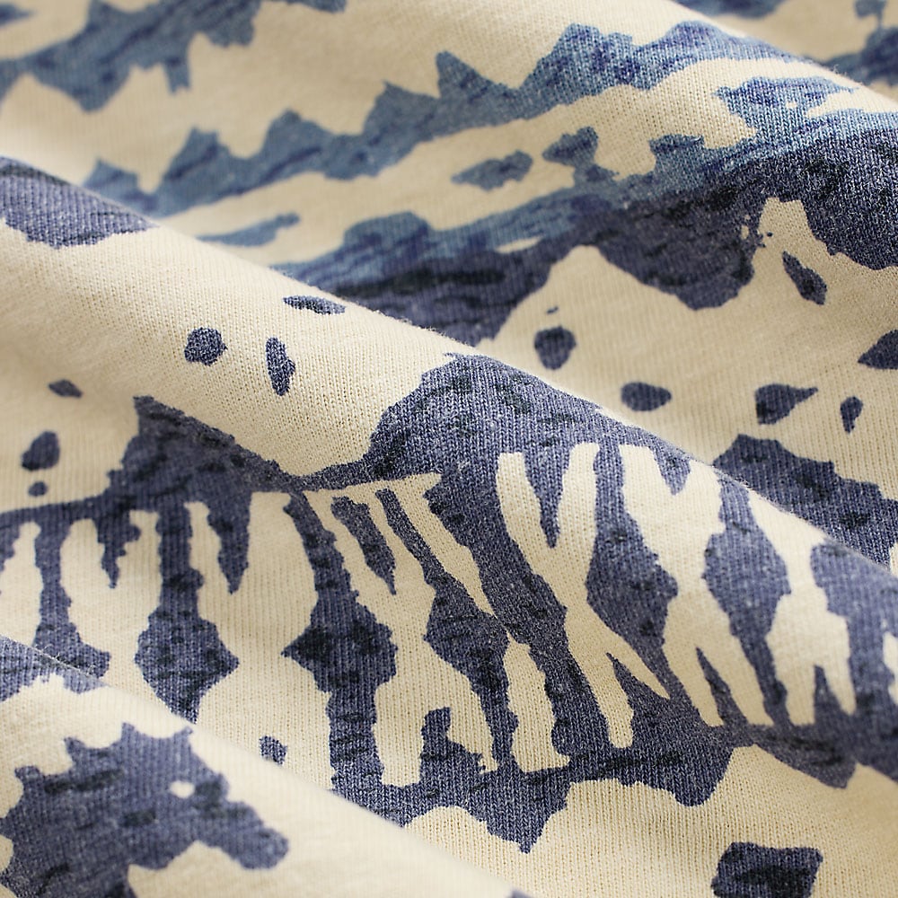 Nautical Print Jersey Shirt - Cream/Navy Multi