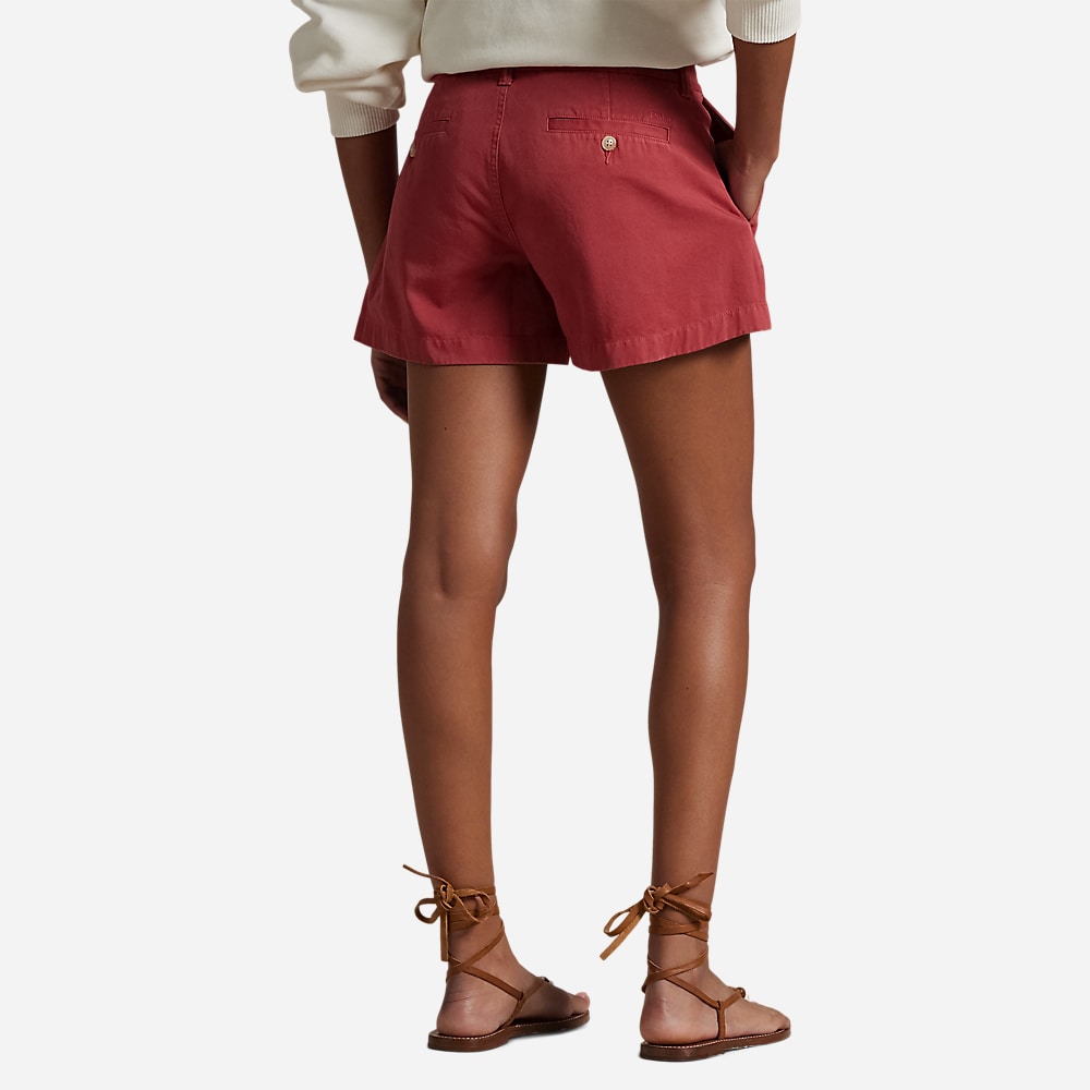 Cotton Chino Short - Red