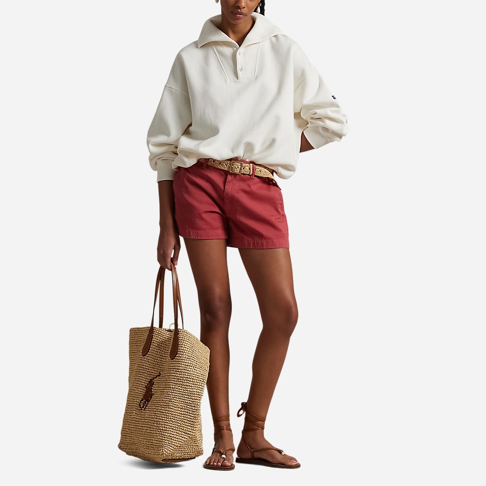 Cotton Chino Short - Red