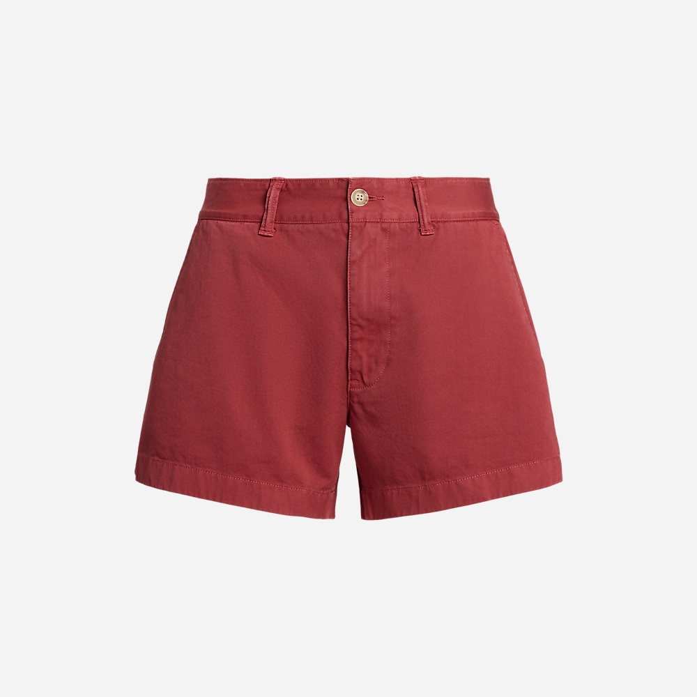 Cotton Chino Short - Red