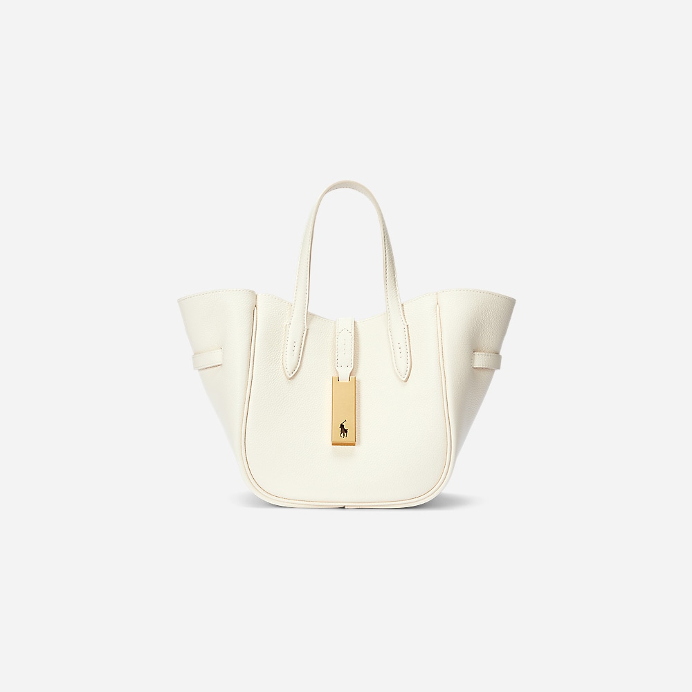 Polo I.D. Small Leather Tote - Ivory