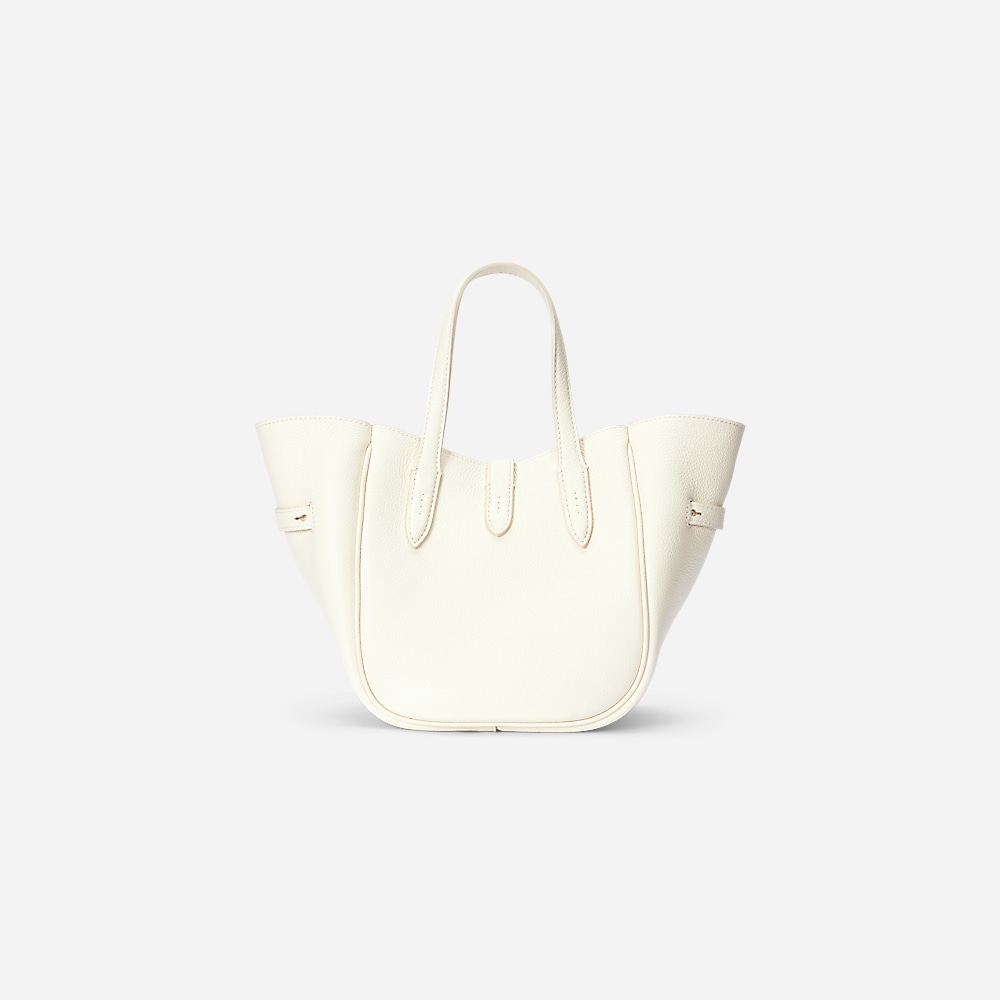 Polo I.D. Small Leather Tote - Ivory
