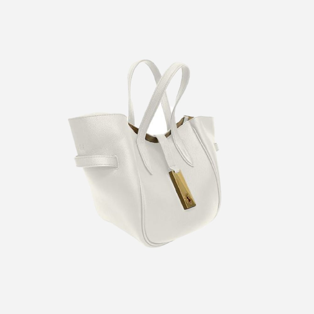Polo I.D. Small Leather Tote - Ivory