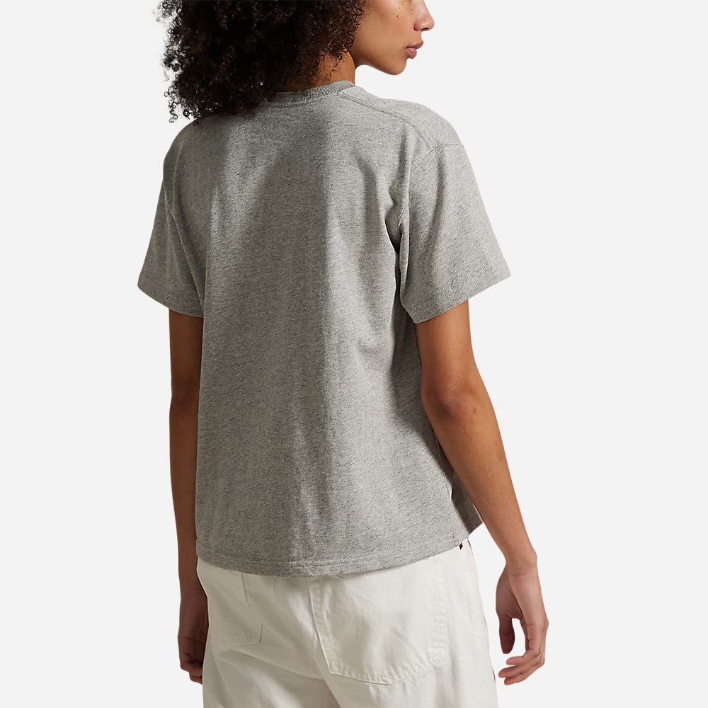 Relaxed Fit Cotton Jersey Tee - Cobblestone Heather