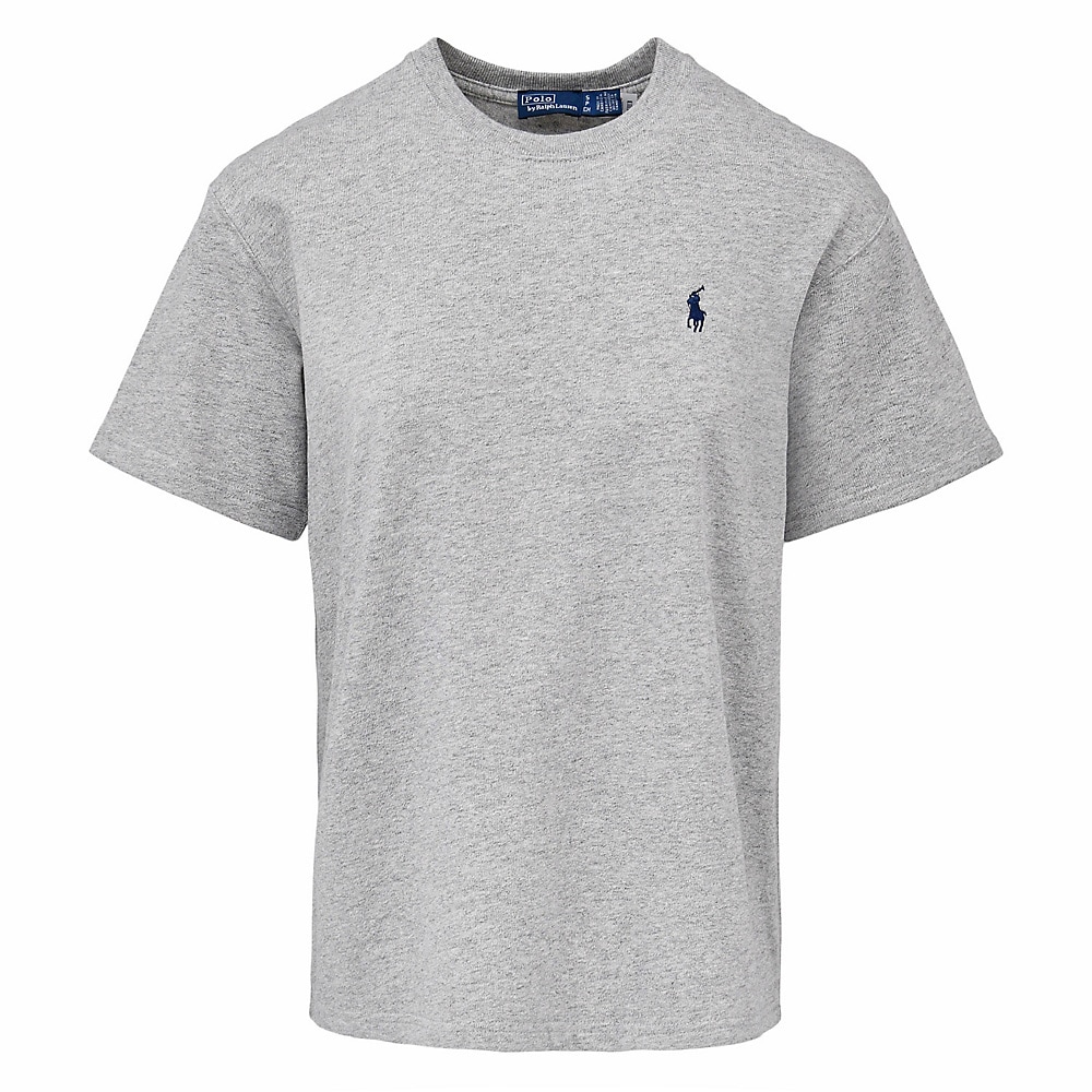 Relaxed Fit Cotton Jersey Tee - Cobblestone Heather
