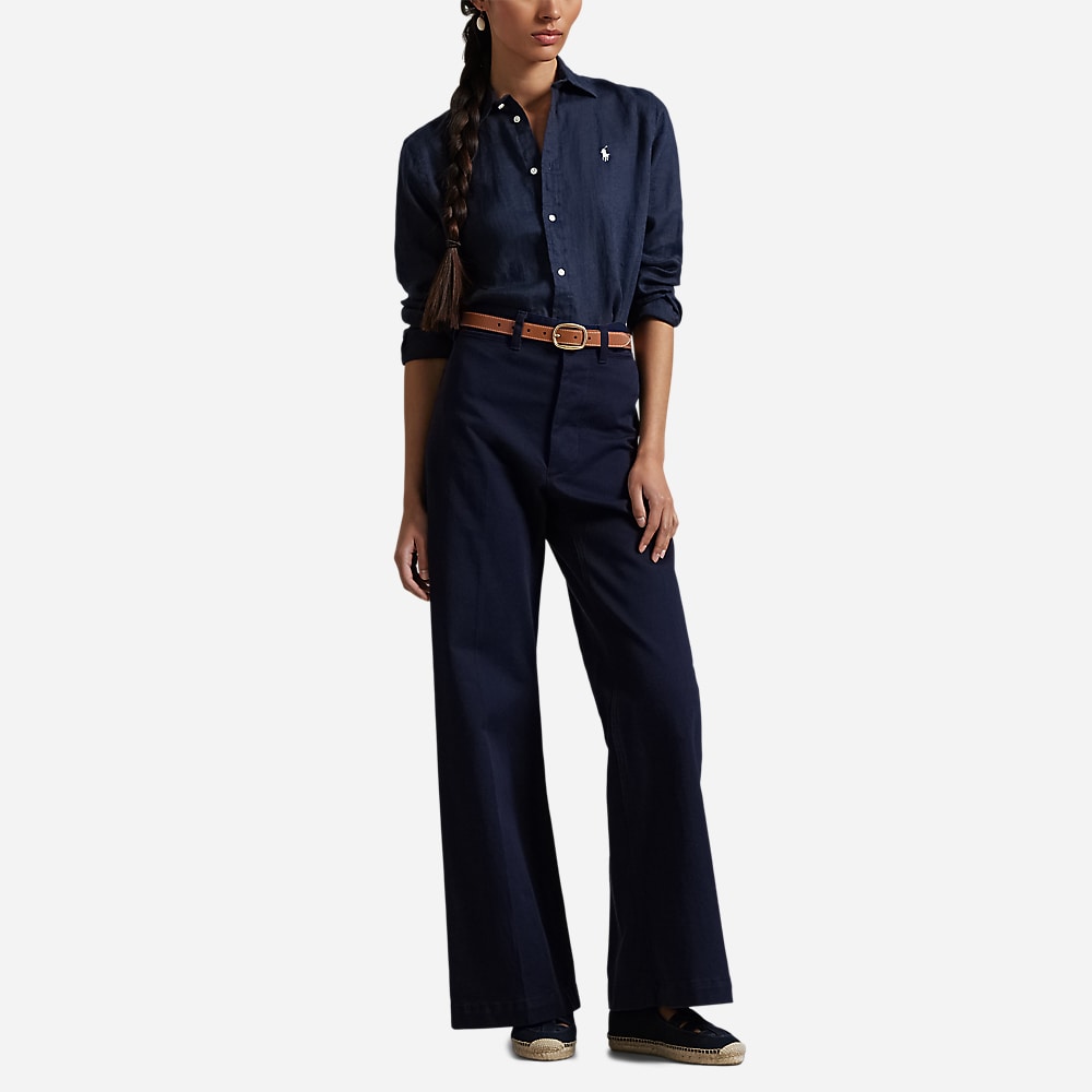 Classic Fit Linen Shirt - Newport Navy