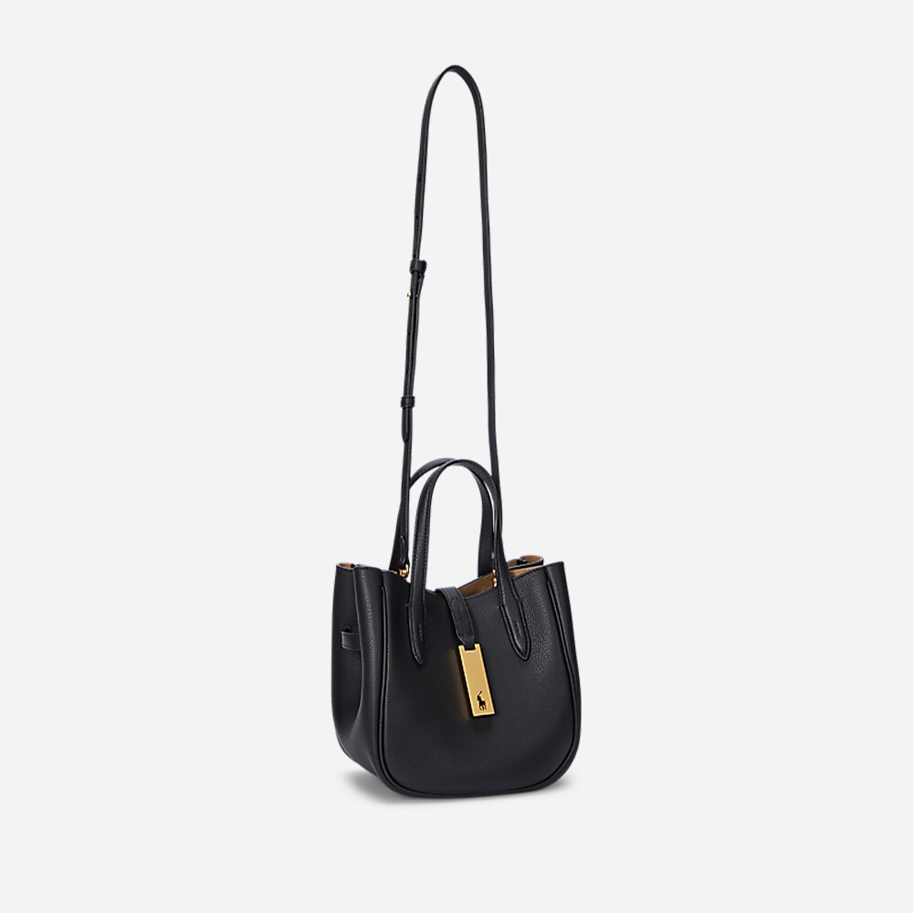 Polo I.D. Small Leather Tote - Black