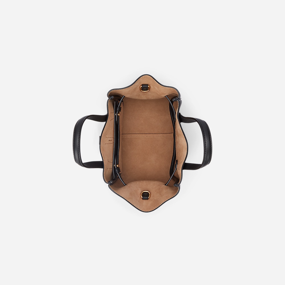 Polo I.D. Small Leather Tote - Black
