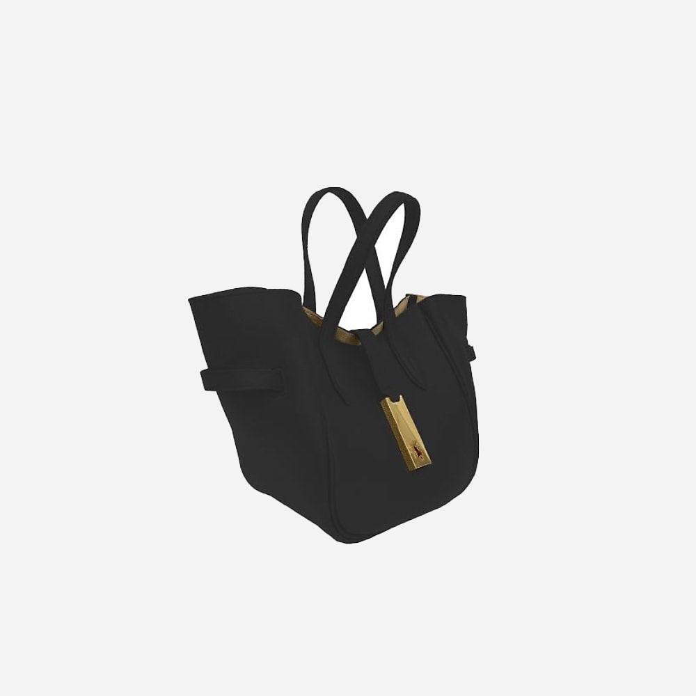 Polo I.D. Small Leather Tote - Black