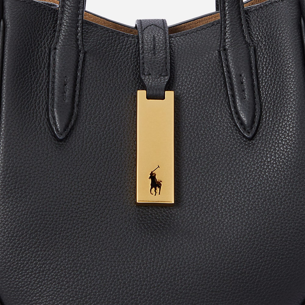 Polo I.D. Small Leather Tote - Black