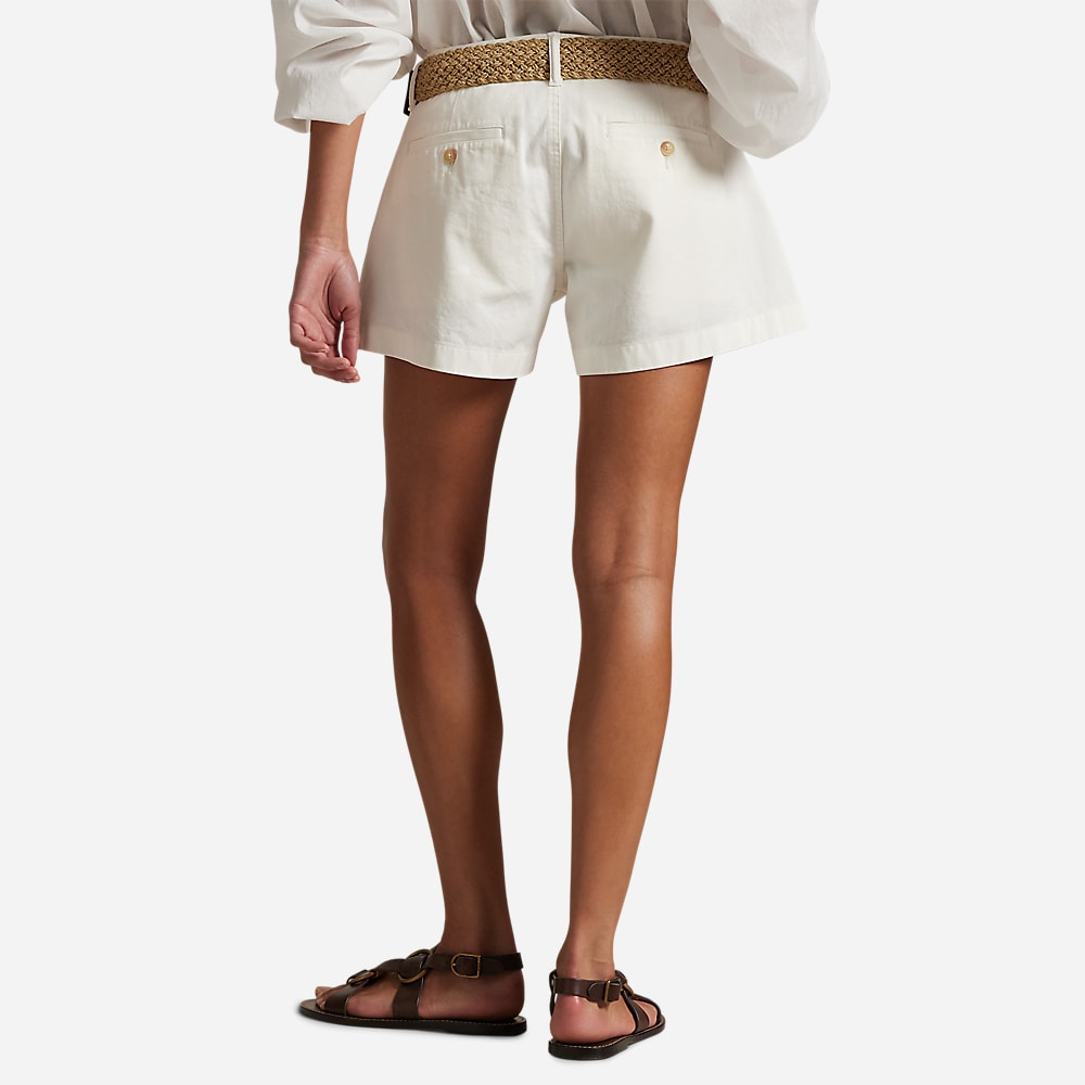 Cotton Chino Short - Deckwash White