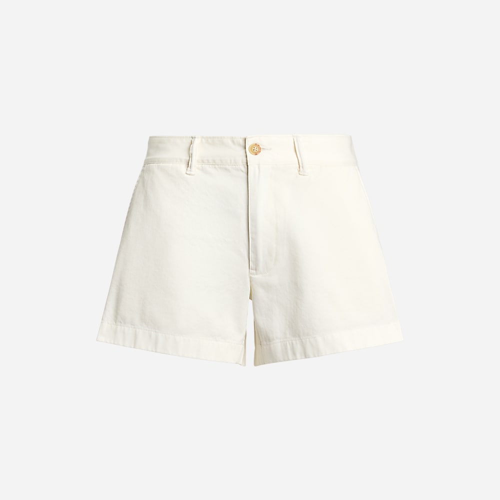 Cotton Chino Short - Deckwash White