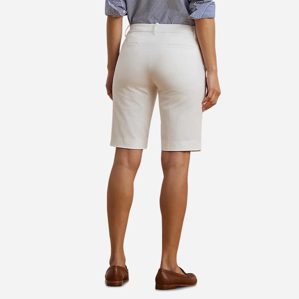 Stretch Twill Short - White