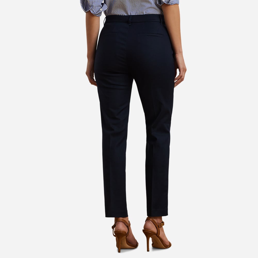 Double-Faced Stretch Cotton Pant - Lauren Navy