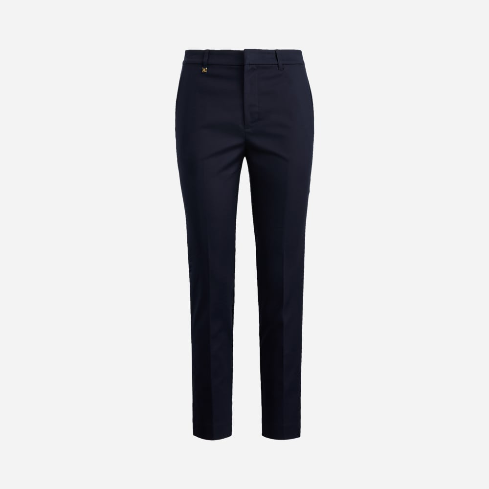 Double-Faced Stretch Cotton Pant - Lauren Navy