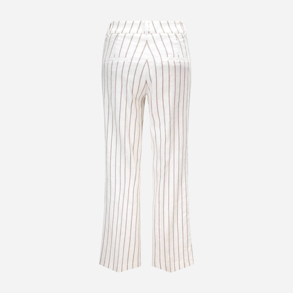 California Linen - Pinstripe Offwhite-Taupe