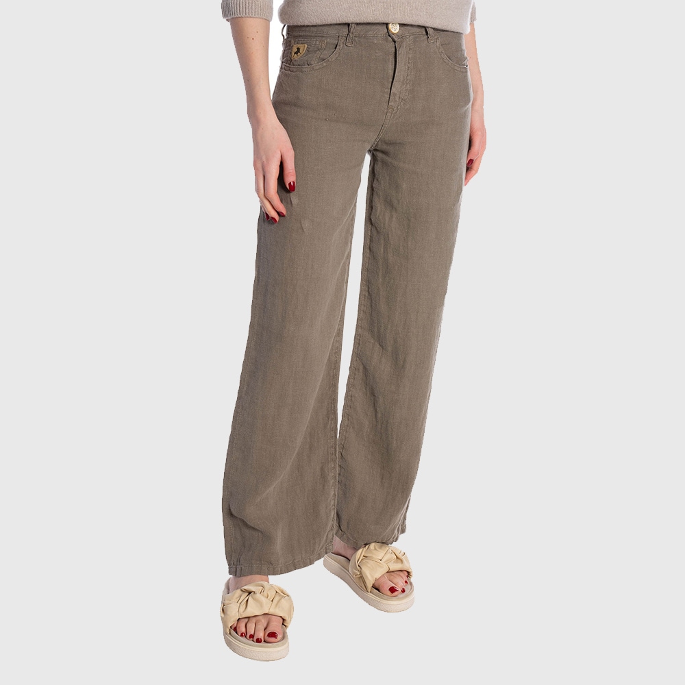 Culotte Linen - Hedge Green