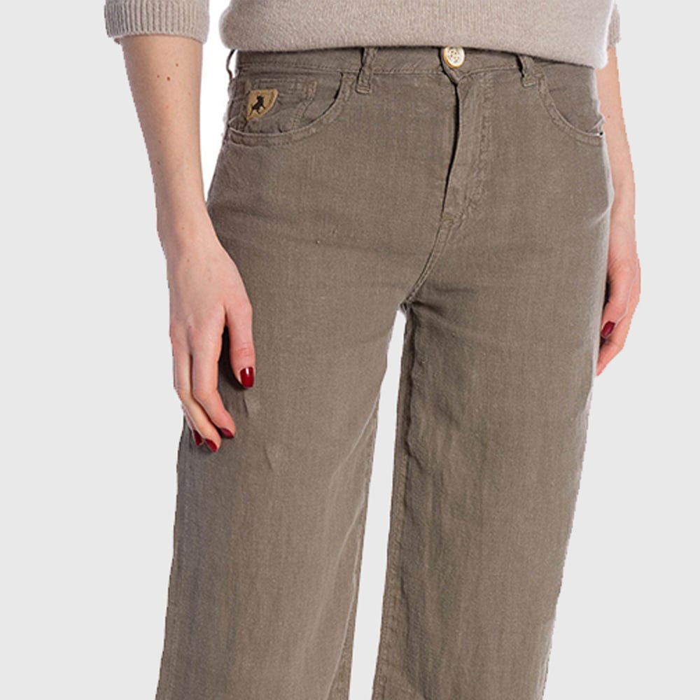 Culotte Linen - Hedge Green