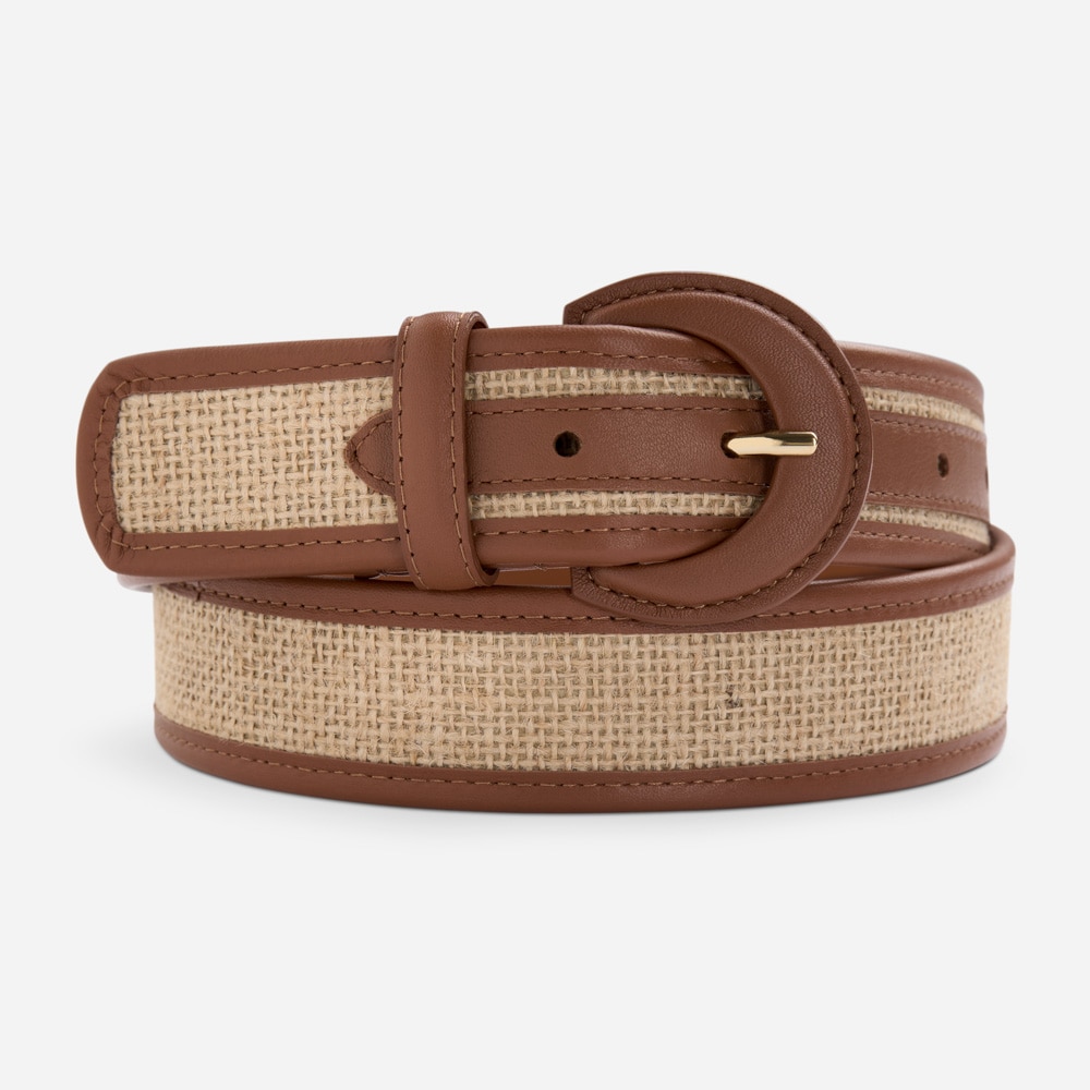 Belt - Beige-Havana