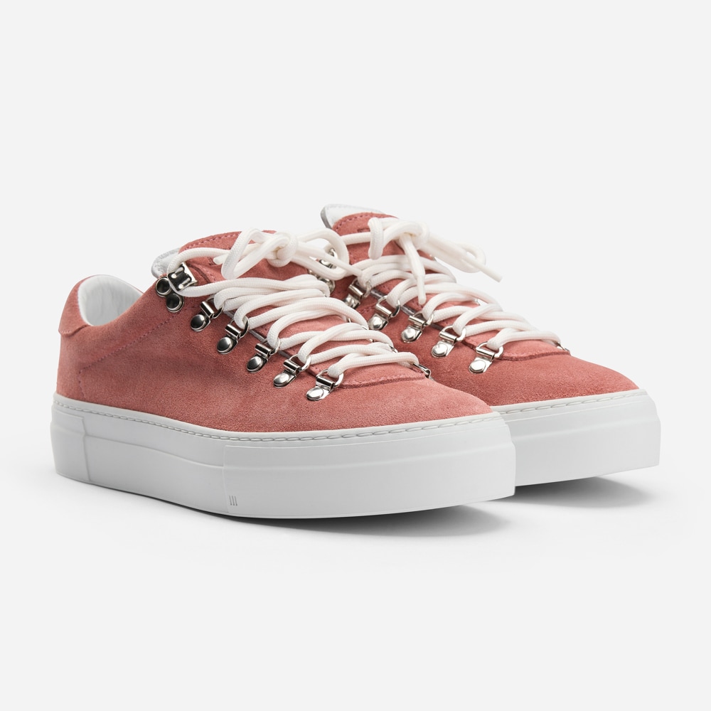 Marostica Low Platform - Wild Rose Suede