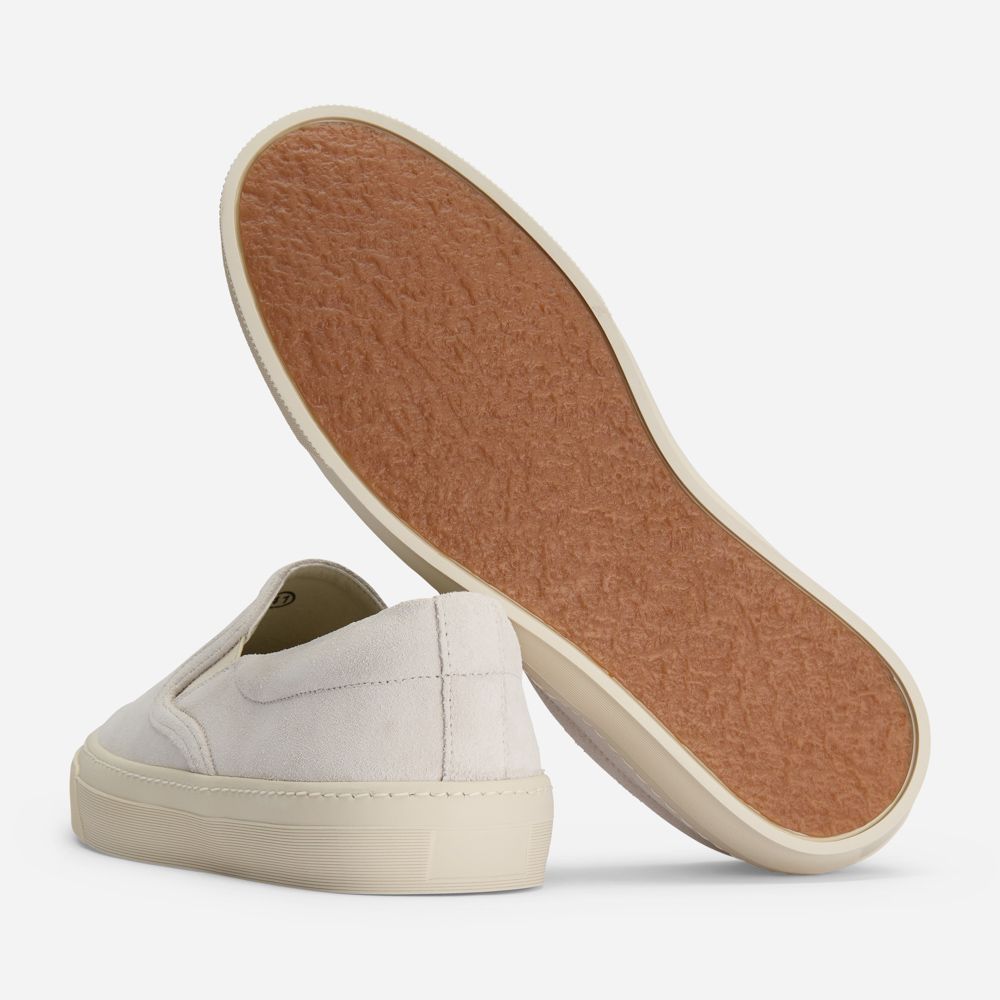 Kit Slip-On - Off White Suede