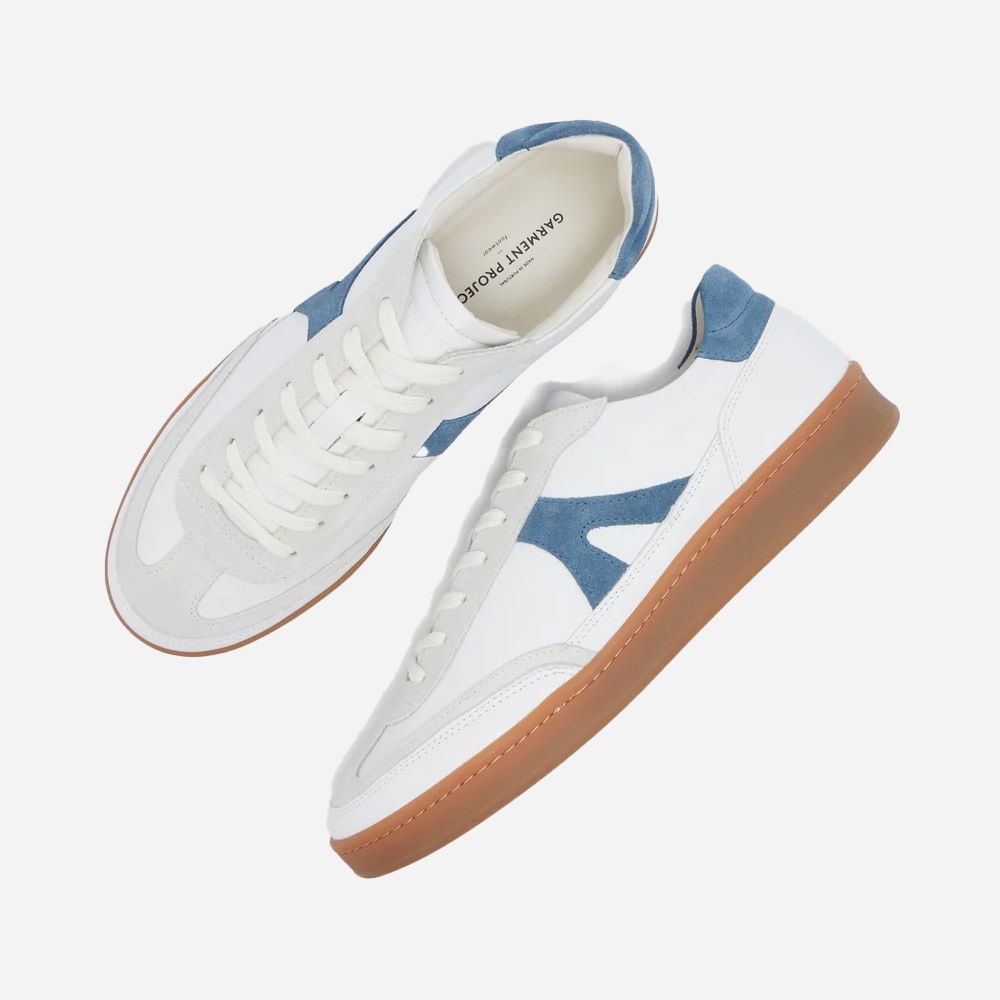 Liga Sneaker - White-Blue Leather