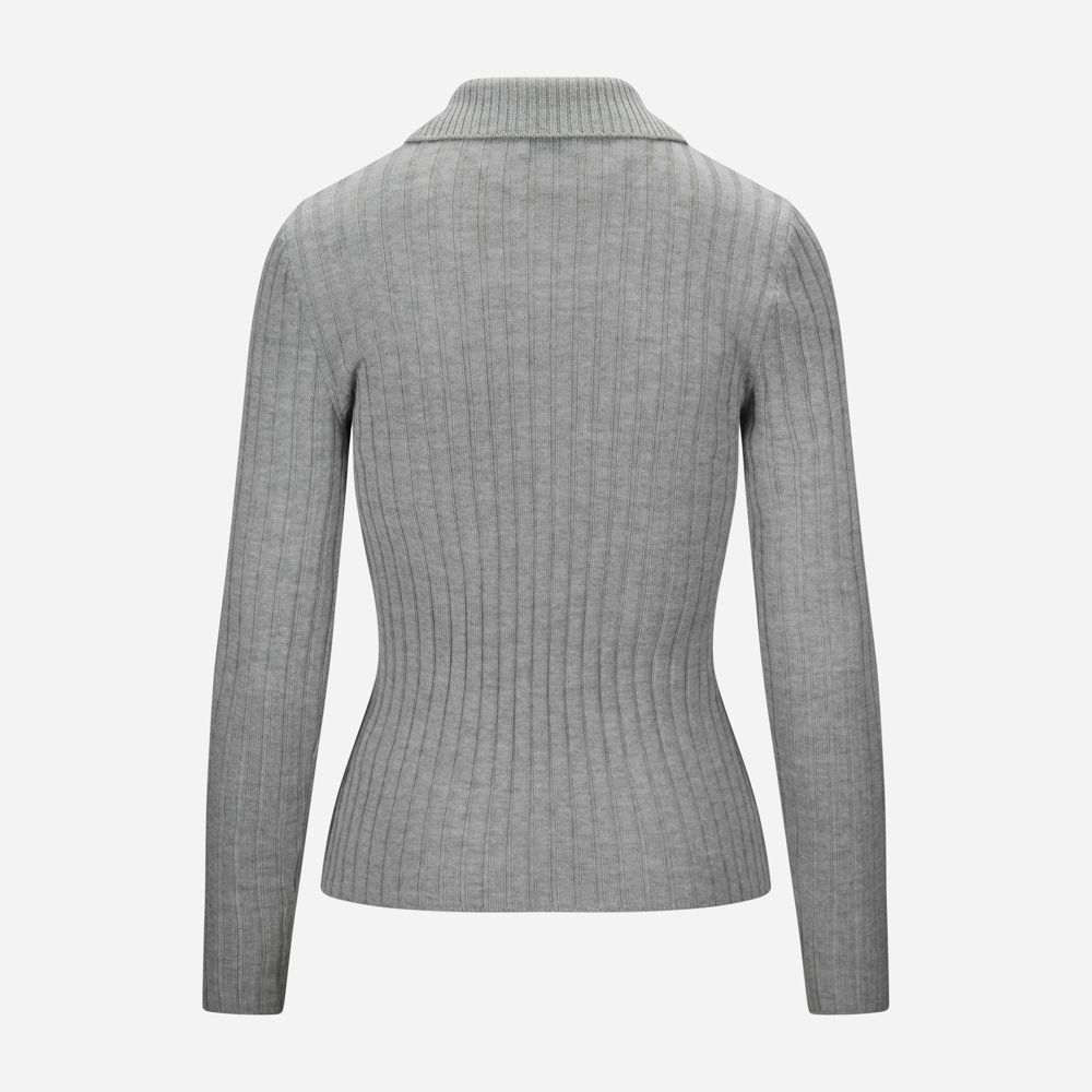 Dome Merino Sweater - Grey Melange