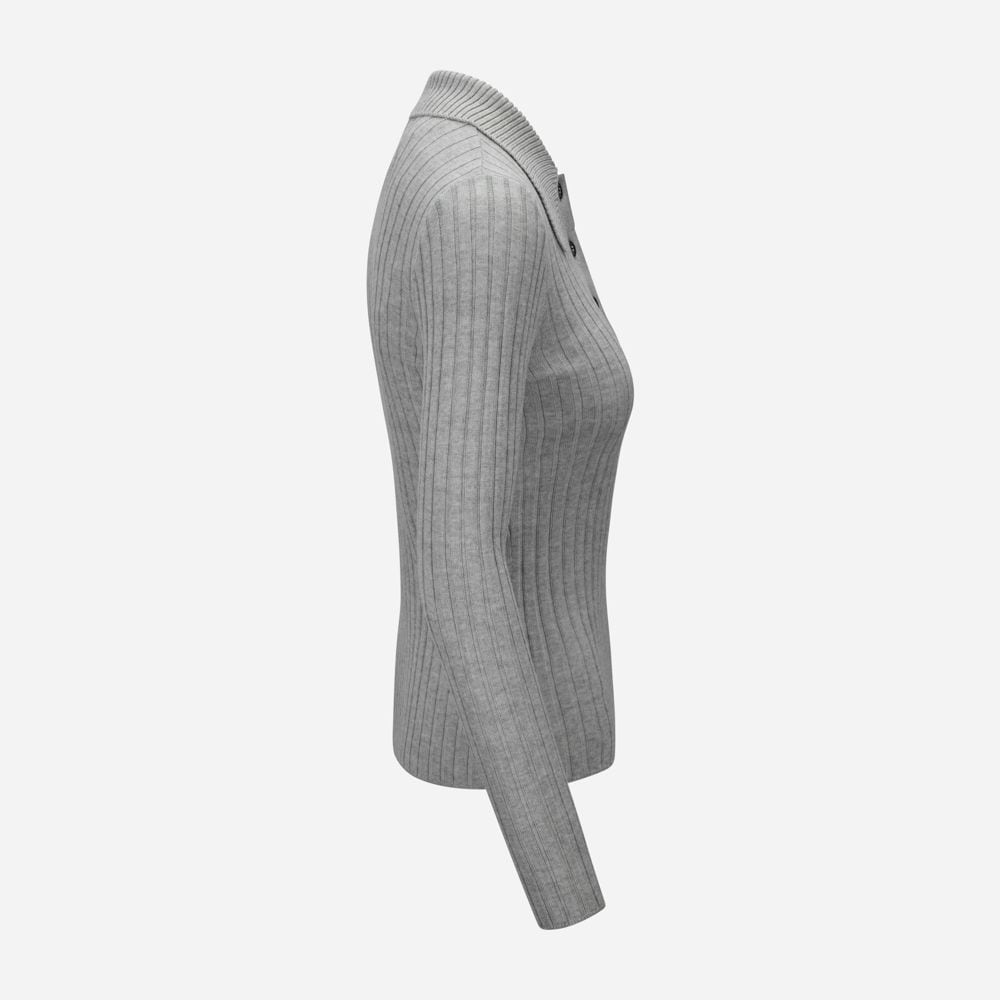 Dome Merino Sweater - Grey Melange