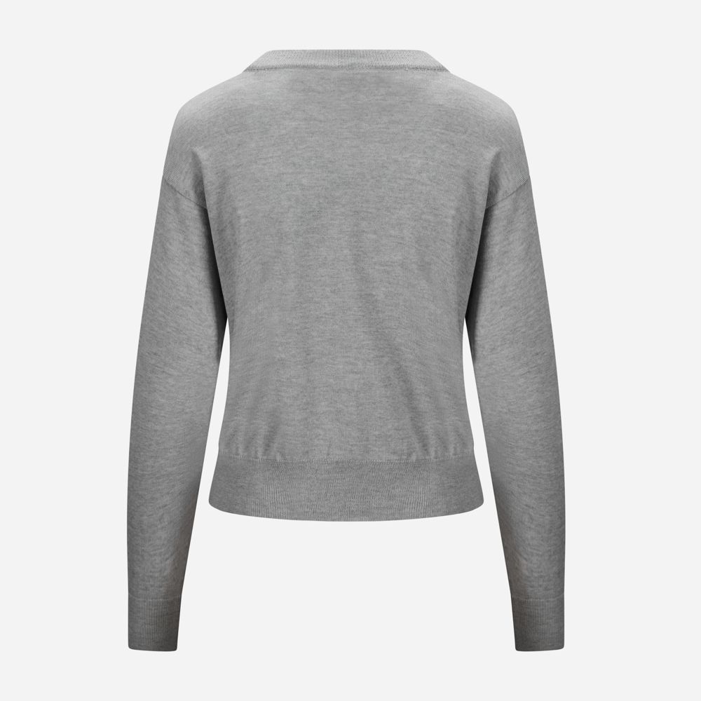Freya Merino Sweater - Grey Melange