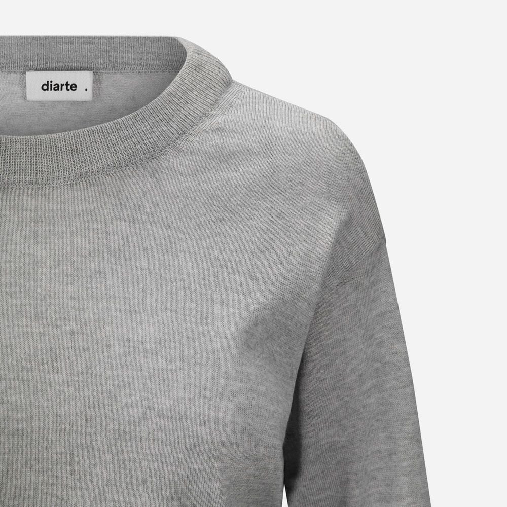 Freya Merino Sweater - Grey Melange