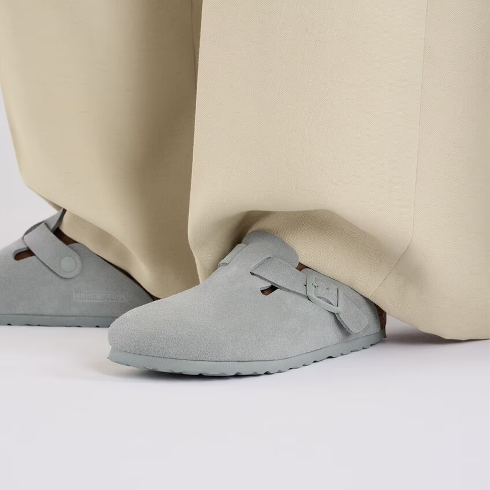 Boston Suede Leather - Pure Sage