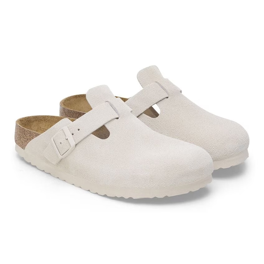 Boston Suede Leather - Antique White