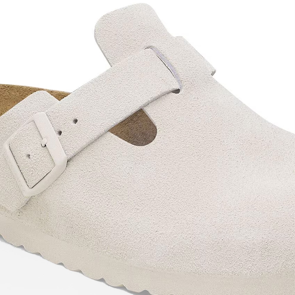Boston Suede Leather - Antique White