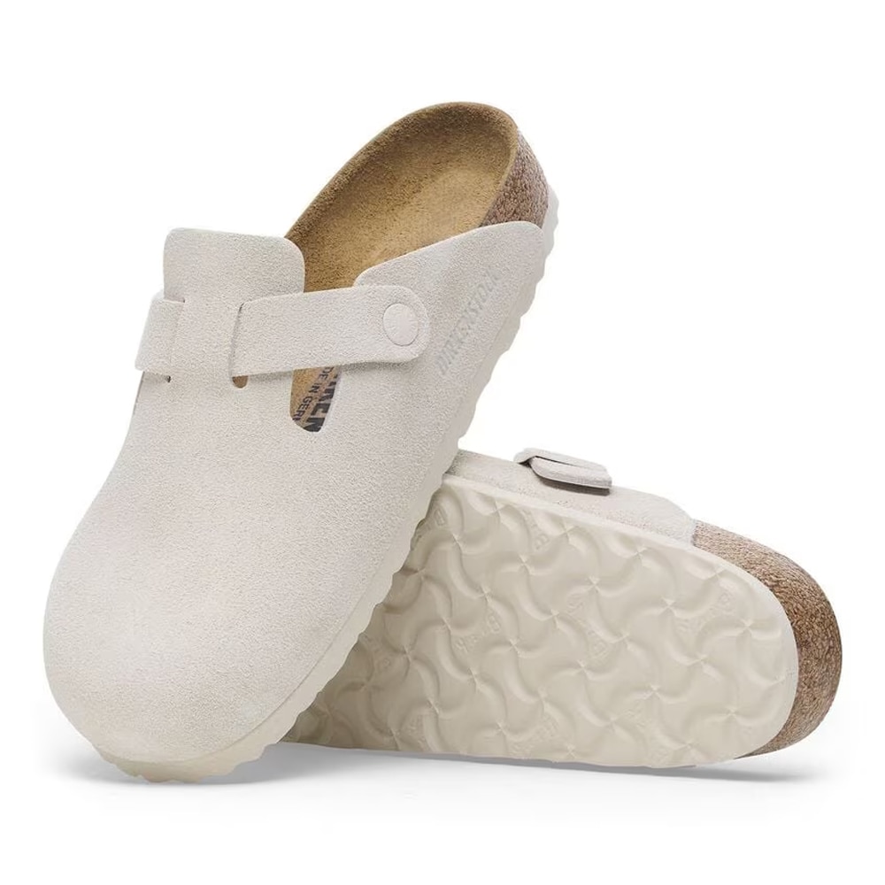 Boston Suede Leather - Antique White