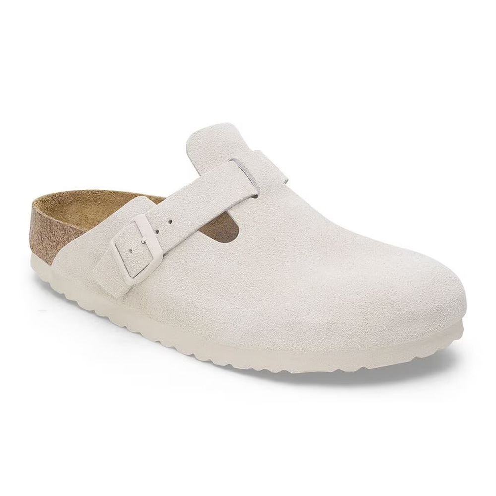 Boston Suede Leather - Antique White