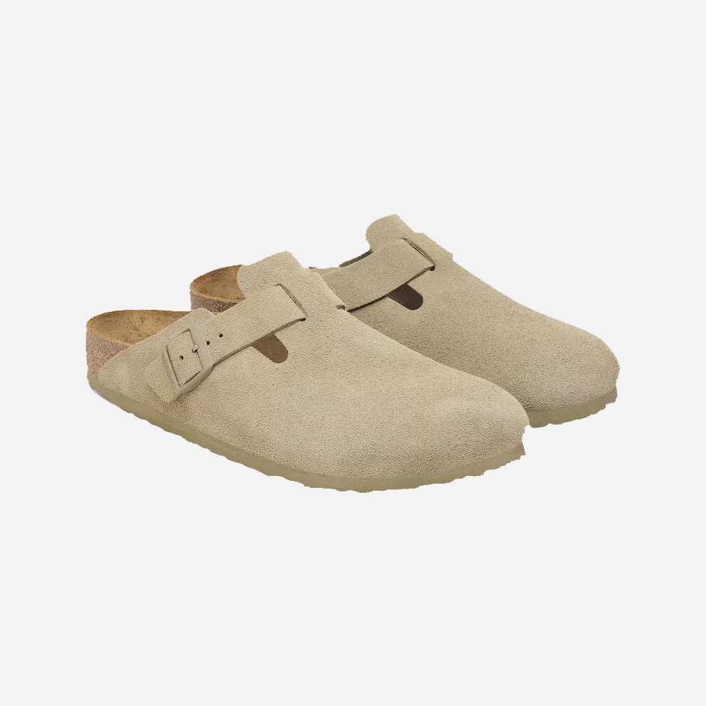 Boston Suede Leather - Faded Khaki