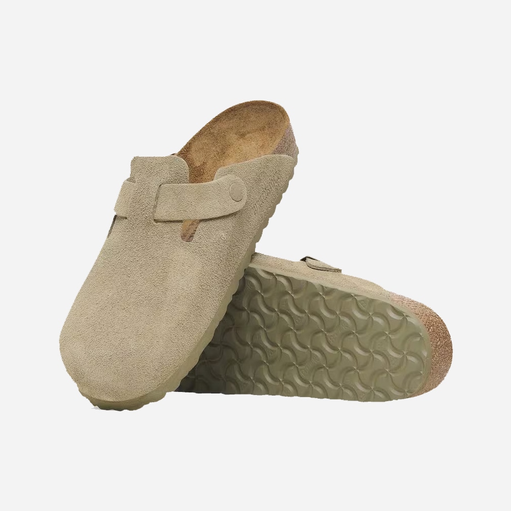 Boston Suede Leather - Faded Khaki
