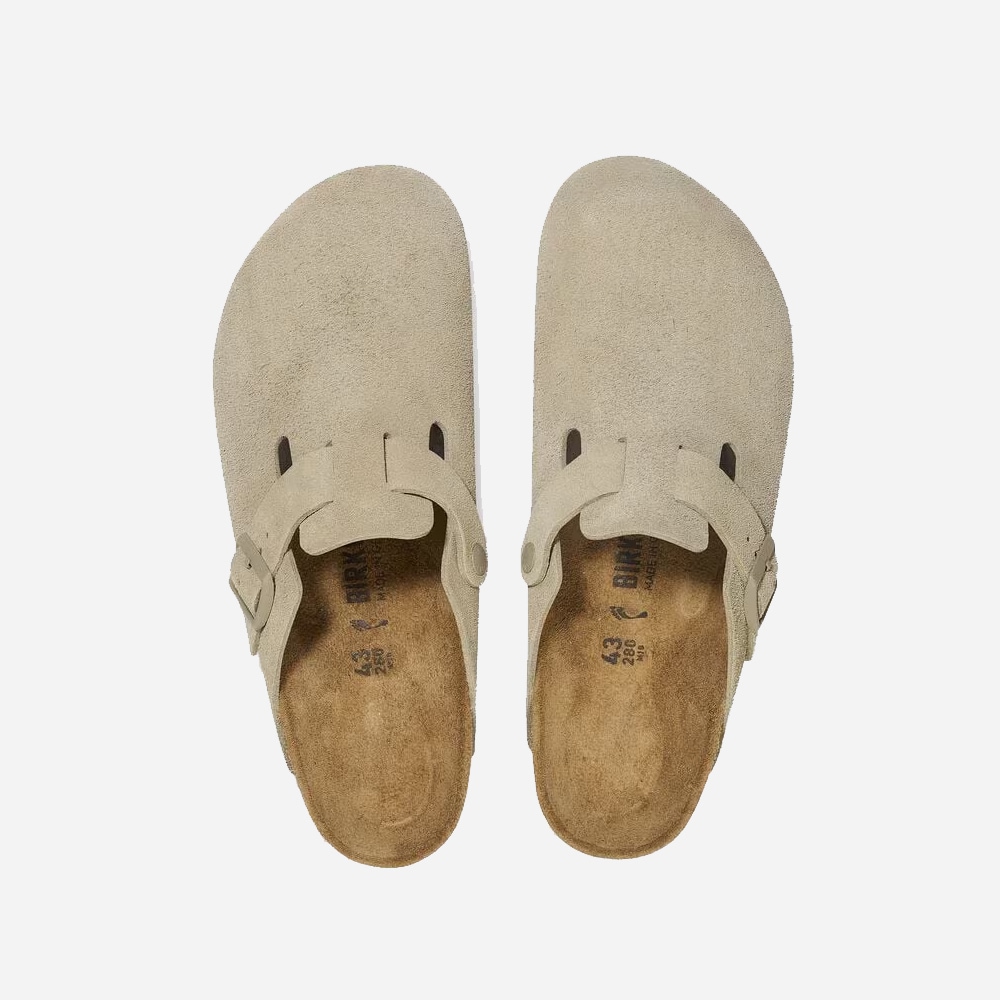 Boston Suede Leather - Faded Khaki