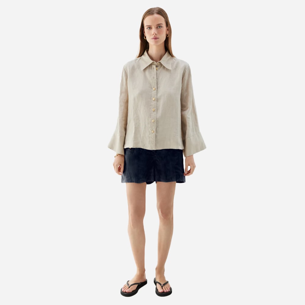 Pixie Linen Shorts - Marine